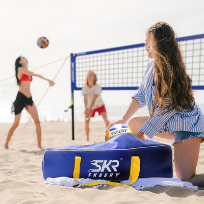 SKEERY Outdoor Heavy Duty Volleyball Net Set(Blue)